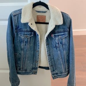 Levi’s shearling jean jacket